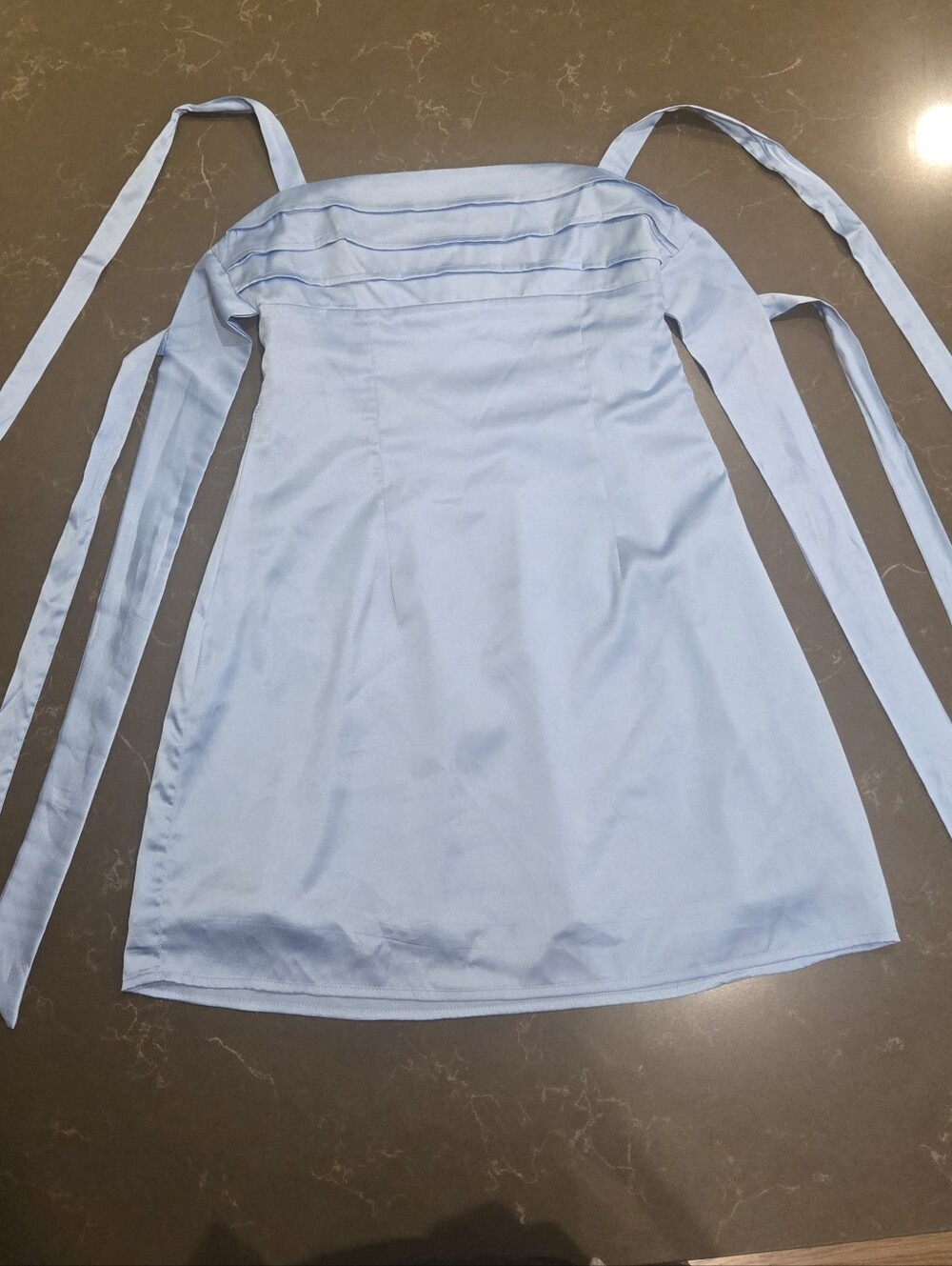 Akira Blue Tie Mini Dress